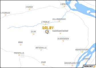 map of Dalby