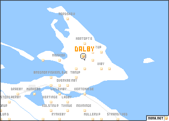 map of Dalby