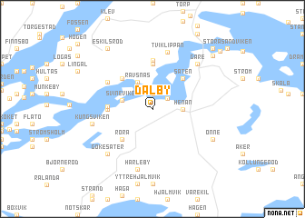 map of Dalby