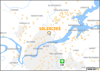 map of Dale Acres