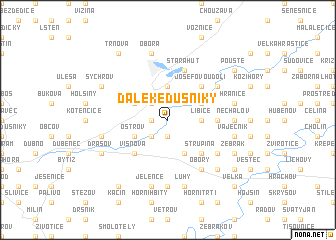 map of Daleké Dušníky