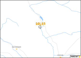 map of Dalen