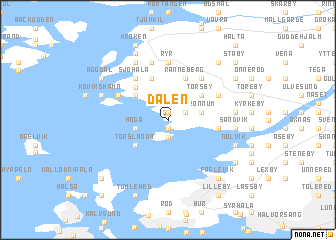 map of Dalen