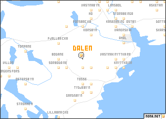 map of Dalen