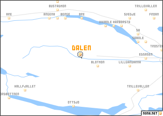 map of Dalen