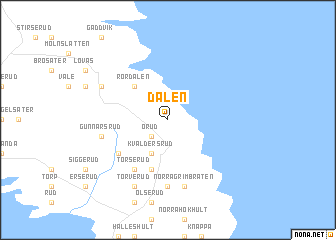 map of Dalen