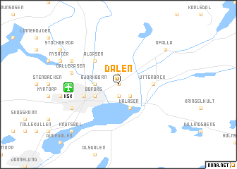 map of Dalen