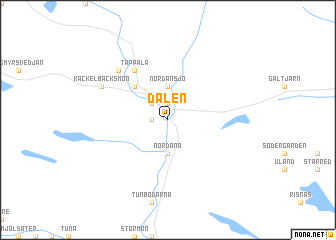 map of Dalen