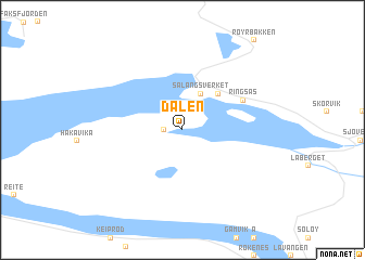 map of Dalen