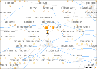 map of Dalen