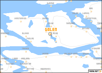 map of Dalen