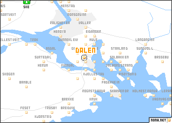 map of Dalen