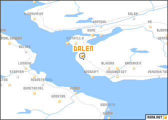 map of Dalen