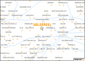 map of Dalerpeel