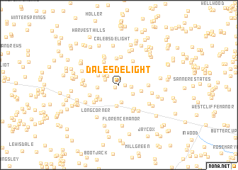 map of Dales Delight