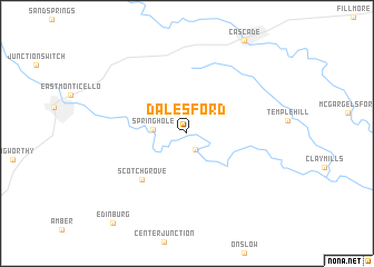 map of Dales Ford