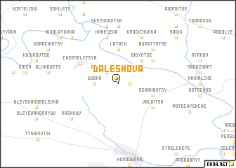 map of Daleshova