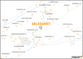 map of Dale Summit