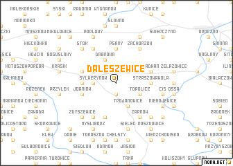 map of Daleszewice