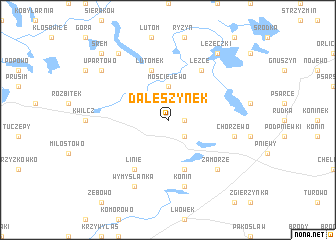 map of Daleszynek