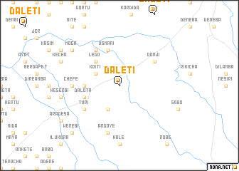 map of Daletī