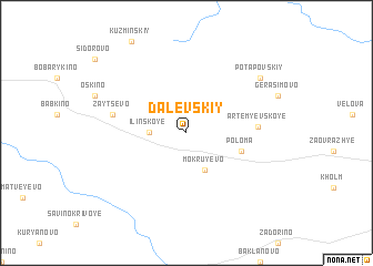 map of Dalevskiy