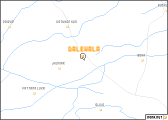 map of Dalewāla