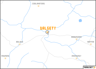 map of Dalgety