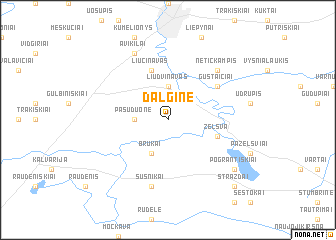 map of Dalginė