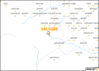 map of Dalguba