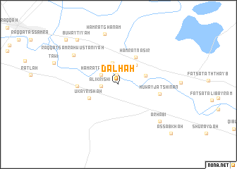 map of Dalḩah