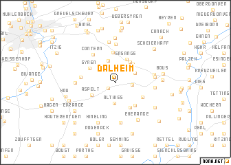 map of Dalheim