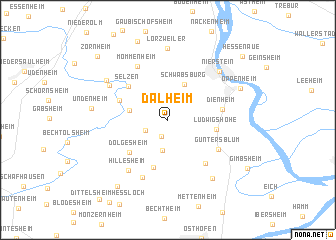 map of Dalheim
