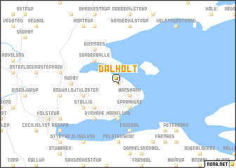 map of Dalholt