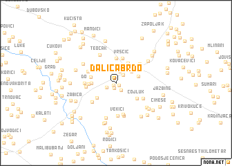 map of Dalića Brdo