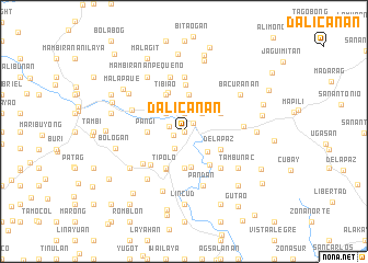 map of Dalicanan