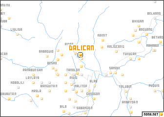 map of Dalican