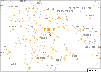 map of Dalići