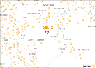 map of Dalić