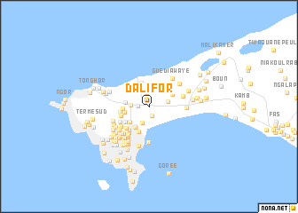 map of Dalifor