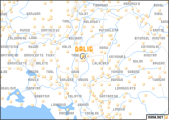 map of Dalig