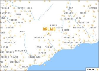 map of Dalije