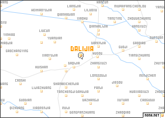 map of Dalijia