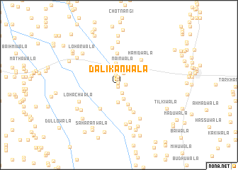 map of Dalikanwāla