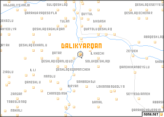 map of Dalīk Yārqān