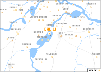 map of Dalili