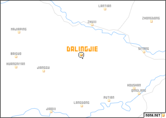 map of Dalingjie