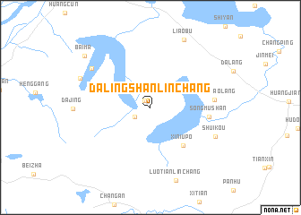 map of Dalingshanlinchang