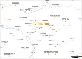 map of Dalingtou