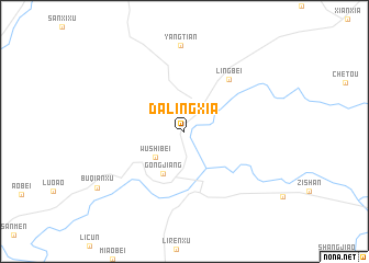 map of Dalingxia